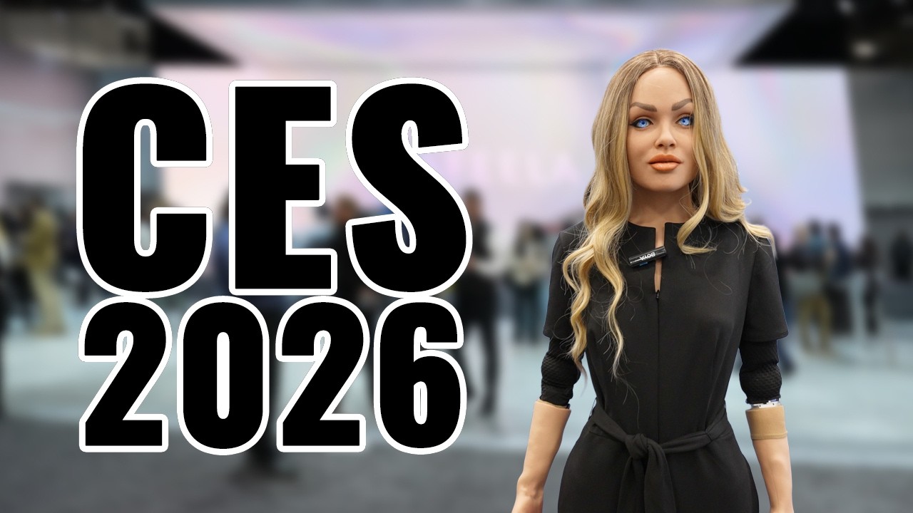 YouTube post by @TechGearTalk for ARZOPA. Caption reads: DEFINITIVE GUIDE to the BEST of CES 2026!!!.