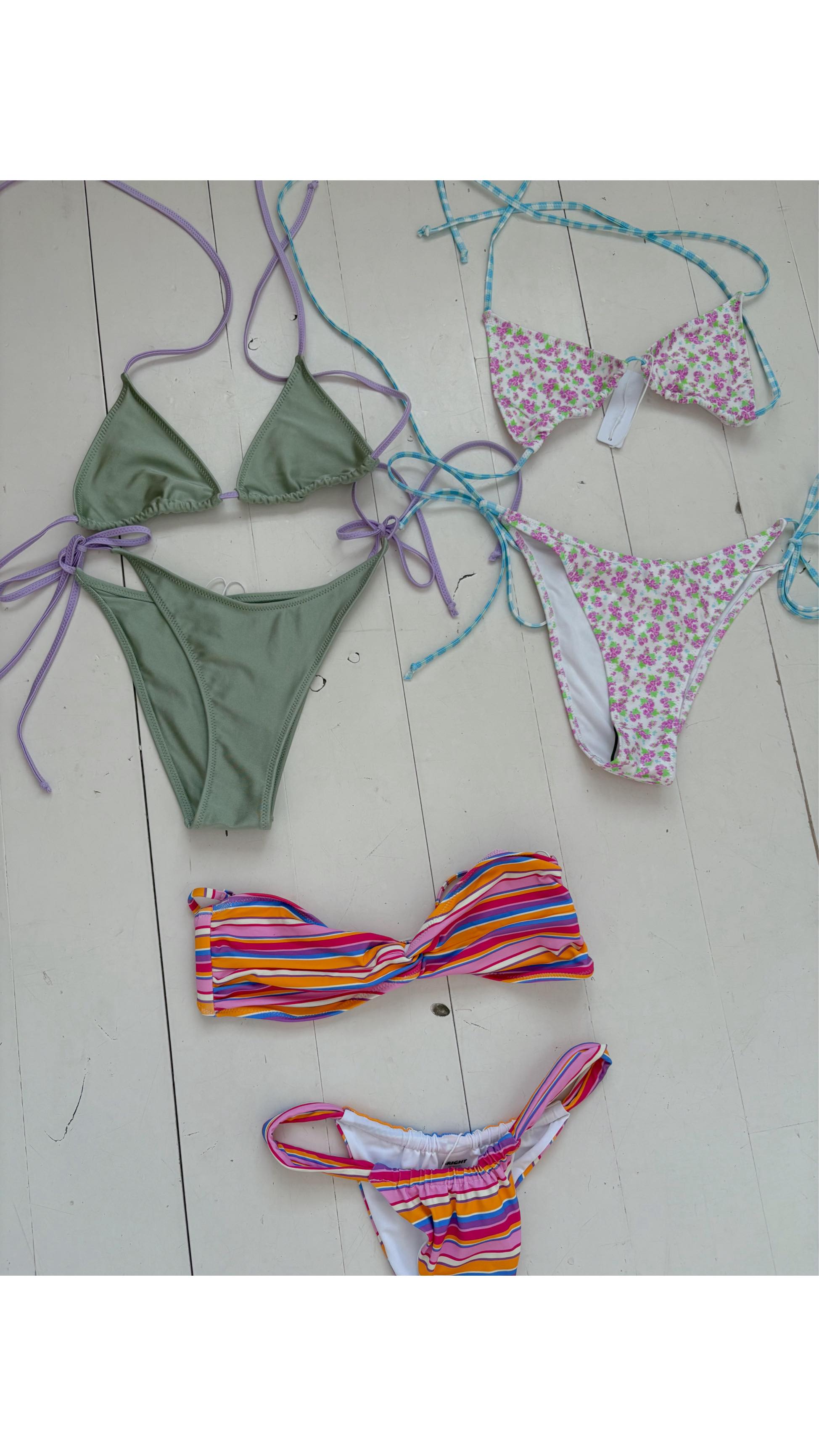 Instagram post by @kaela_ballerina for Bright Swimwear. Caption reads: Bikini’s I’m packing for Summer from....