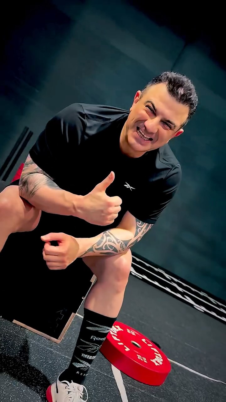 Instagram post by @amirkingkong_lesmills for Reebok Middle East & N.Africa. Caption reads: The New Collection is  Shop Now www.Reebok.ae
out!....