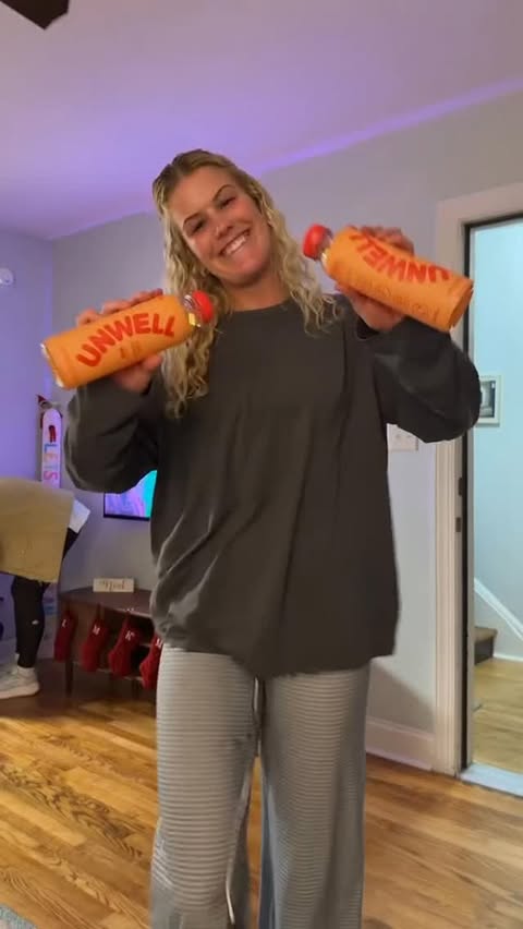 Instagram post by @brinley.murphy for Unwell Hydration. Caption reads: Refueling with what matters most: my people &....