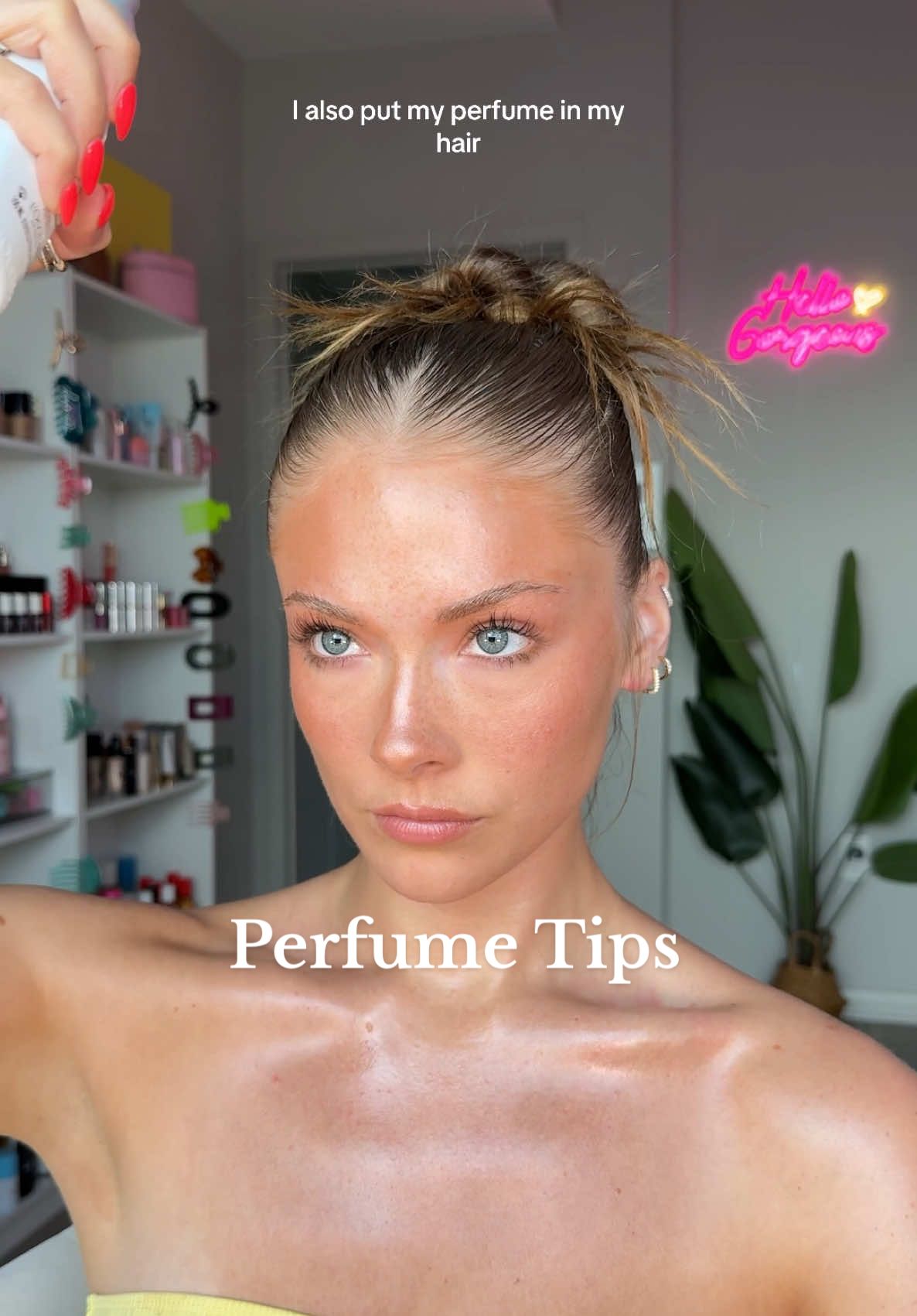 TikTok post by @kayla.ryann for Josie Maran. Caption reads: are you doing this before you put on your....