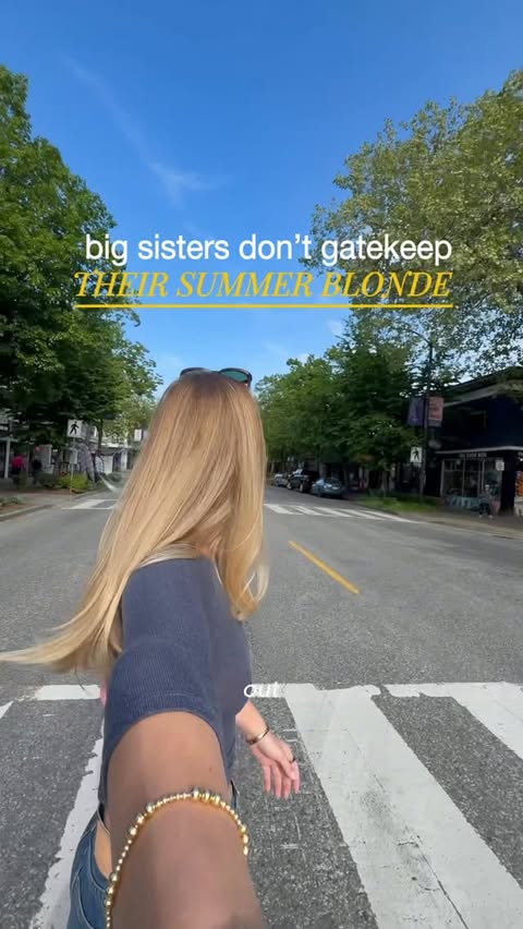 Instagram post by @mickeytwist for John Frieda US. Caption reads: blonder for summer and more time to be outside at....