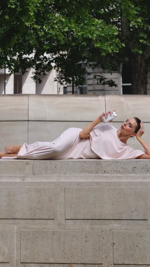Instagram post by @thelaurablair for narciso rodriguez. Caption reads: Comment PINK for links to be sent to your inbox to....