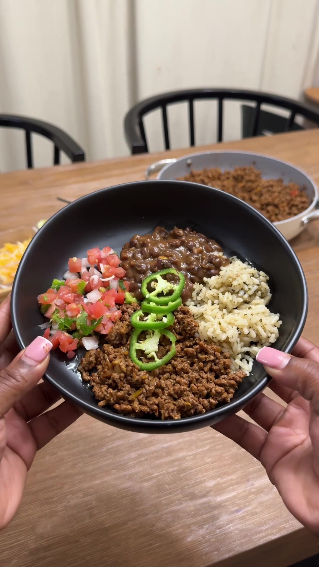 TikTok post by @janiceyalittle for Bush's Beans. Caption reads: #BushsBeansPartner Somewhere between school pickup....