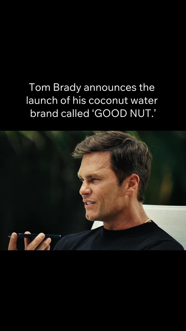Instagram post by @fboy for Gopuff. Caption reads: Tom Brady wants you to try his Good Nut @gopuff....