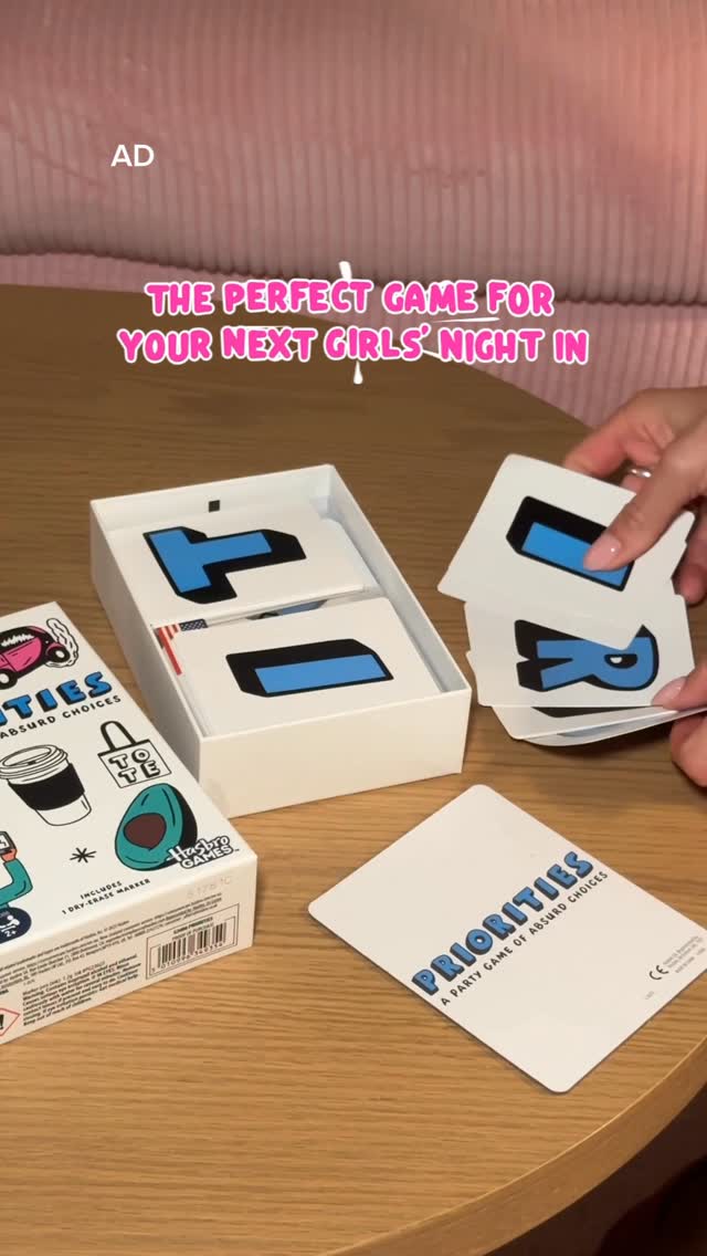 Instagram post by @gracieoconnor for Hasbro. Caption reads: #ad Girls night got way too real with the game....