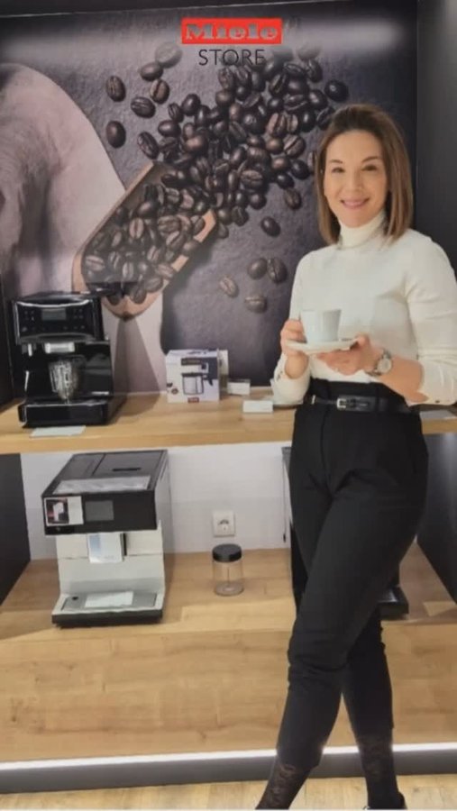 Instagram post by @sp_nutrition_and_health for Miele. Caption reads: Recept za Tiramisu puding je ovde 😍, a ovim putem....