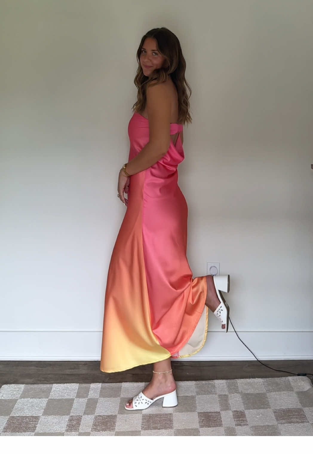 TikTok post by @gemma_noelle for 12th Tribe. Caption reads: Another dress from @12TH TRIBE that I'm obsessed....