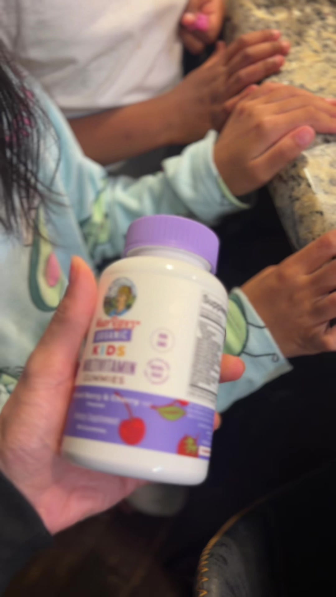 TikTok post by @ameirahhsays for MaryRuth's Kids. Caption reads: @MaryRuth's - Kids vitamins were a ☑️ the younger....