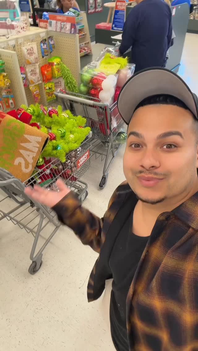 Instagram post by @theeblingking for Hobby Lobby. Caption reads: Christmas Decor Shopping at @hobbylobby 🎄🎅....