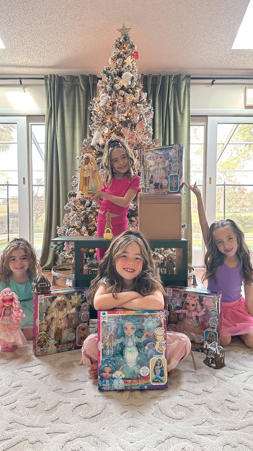 Instagram post by @whimsic_al for Rainbow High. Caption reads: Making playtime magical with the NEW Winter....