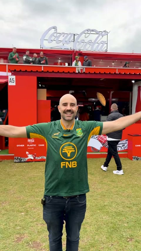 Instagram post by @iamantontaylor for Coca-Cola South Africa. Caption reads: How are we feeling about today, South Africa? 👇....