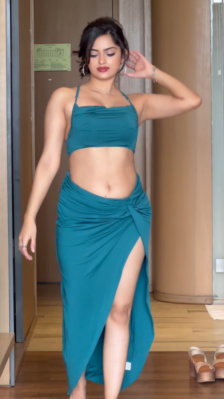 Instagram post by @kritikabakshi for Urbanic. Caption reads: I'm obsessed with this gathered co-ord set from....