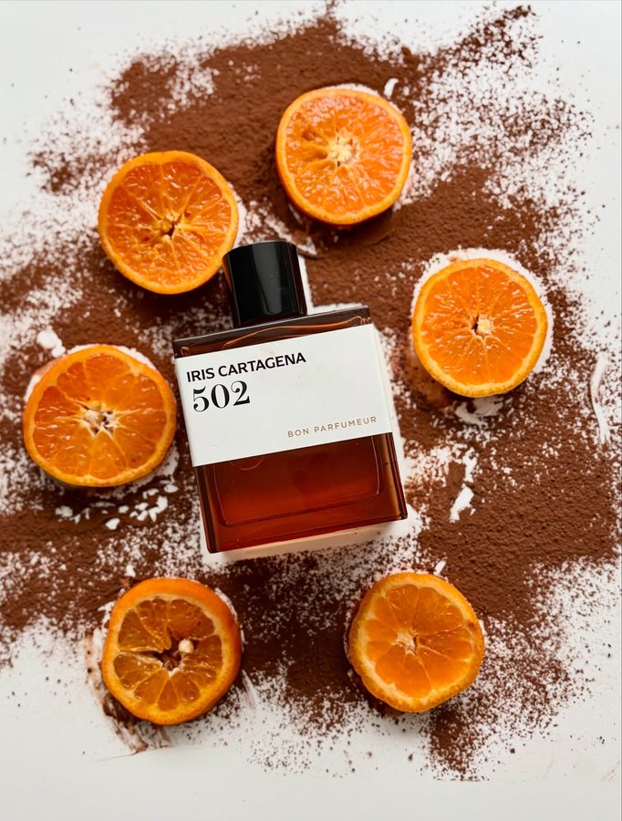 Instagram post by @_mydailyperfume for Bon Parfumeur. Caption reads: [...] is a beauty! 502 Iris Cartagena by....