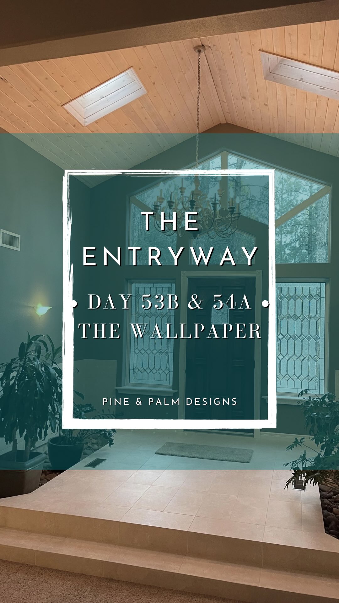 Instagram post by @pineandpalmdiy for Serena & Lily. Caption reads: Day 53b & 54a of my entryway and yes I am still....