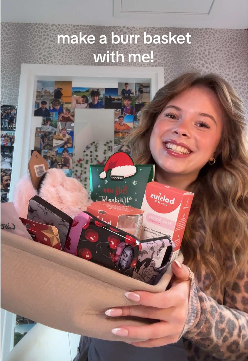 TikTok post by @annealleleijn for BURGA. Caption reads: ad | make a burr basket with me ❄️🤍✨ met....