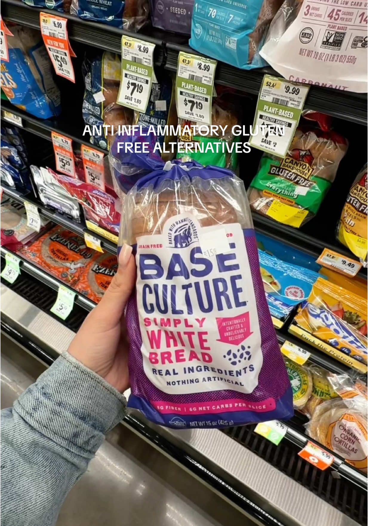 TikTok post by @ninabucksner for Simple Mills. Caption reads: Part 2 to gluten free items that are ACTUALLY....