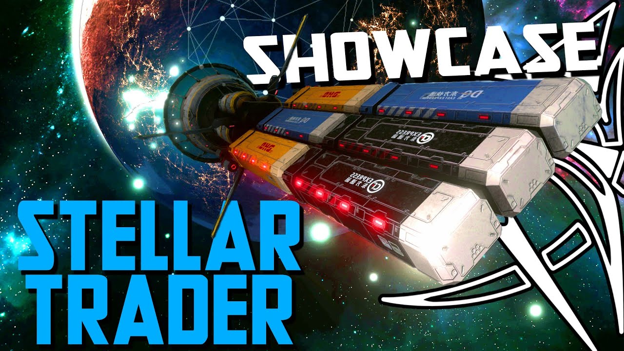 YouTube post by @TheYamiks for Humble Bundle. Caption reads: Stellar Trader Showcase.