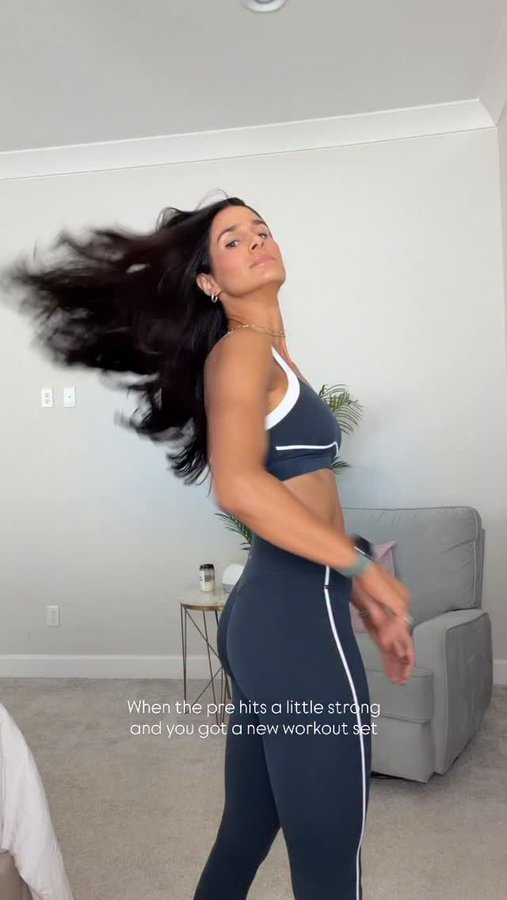 Instagram post by @mrsjuliekemp for Paragon Fitwear. Caption reads: Nothing hits quite like a double dose of....