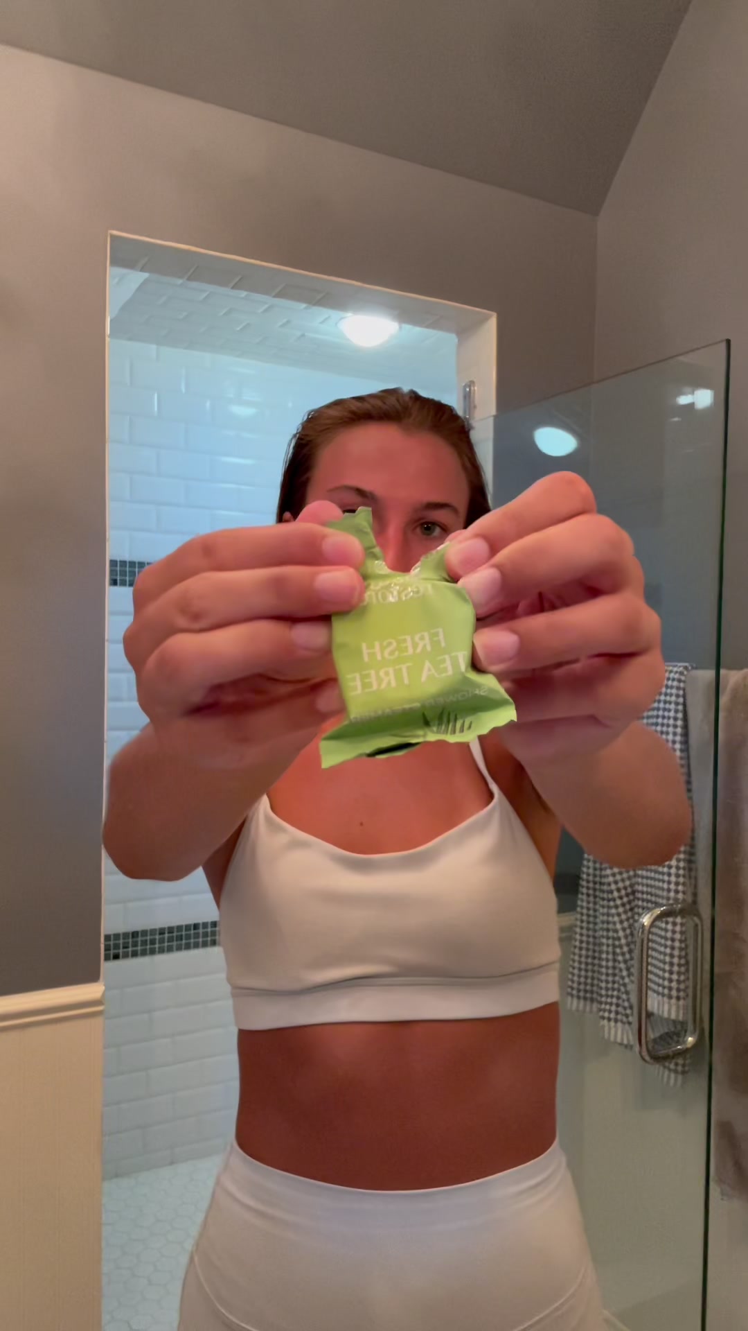TikTok post by @abbyknott90 for Body Restore. Caption reads: [...] myself in the summertime🛁🫧 ft. @Body....