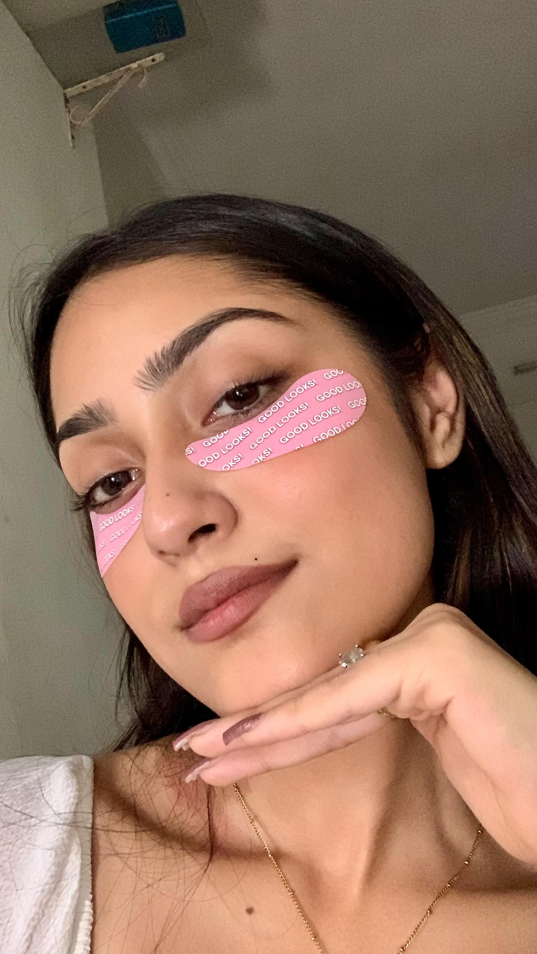 Instagram post by @khansimranohidul for Quench Botanics. Caption reads: Who needs filters when your under eyes look this....