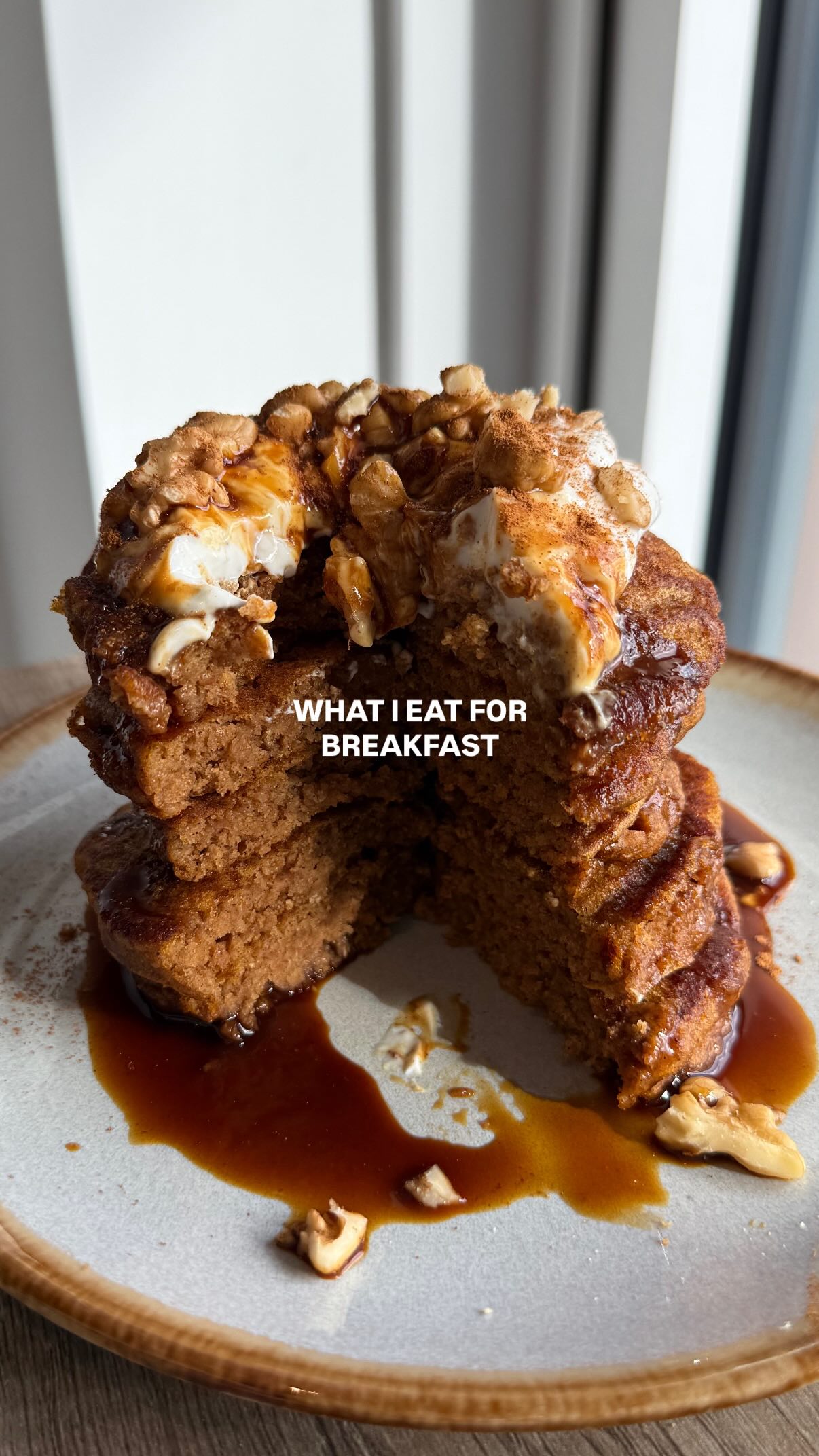 Instagram post by @crystellepereira for Shaken Udder. Caption reads: My new go-to breakfast! 🥞🥞🥞

This weekends....