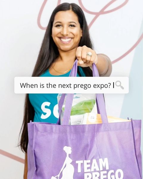 Instagram post by @okayykhadijah for The Prego Expo. Caption reads: [...] ALERT 🚨 🤗 I’ve been invited into....