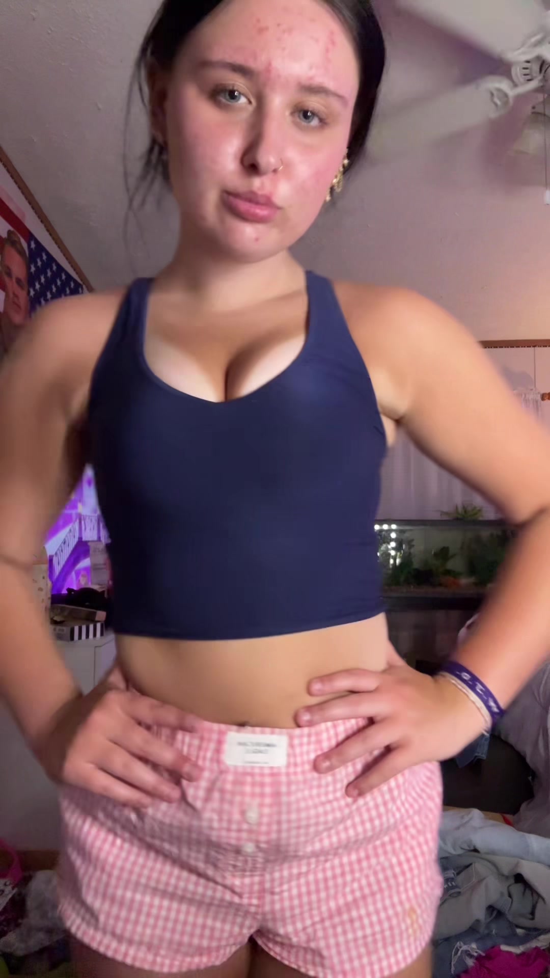 TikTok post by @uluvdanika for FallSweet. Caption reads: this bra is INSANE #fallsweets #viral #pushupbra....