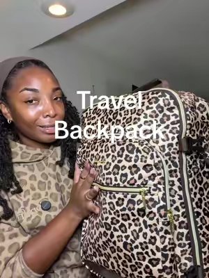 TikTok post by @forever_barnesfamily for Lovevook. Caption reads: [...] #carryonbackpack #travelessentials #lovevook....