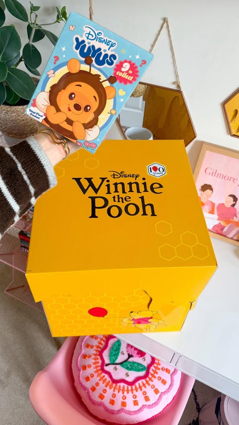 Instagram post by @magicalfindsuk for loungefly. Caption reads: (AD pr gift) New Winnie the Pooh 100th Anniversary....