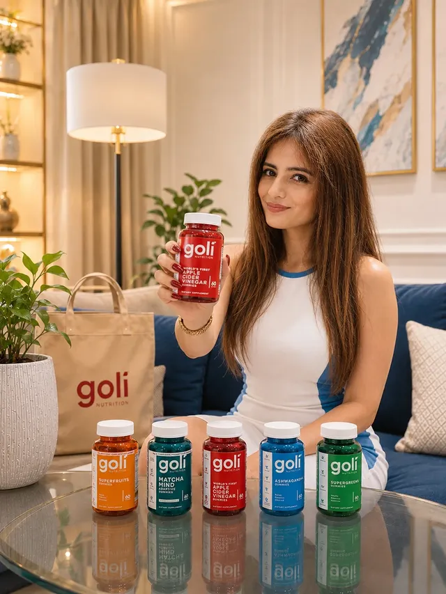 Instagram post by @nishagueliss for Goli Nutrition. Caption reads: As a proud Goli Nutrition Partner, I’m so excited....