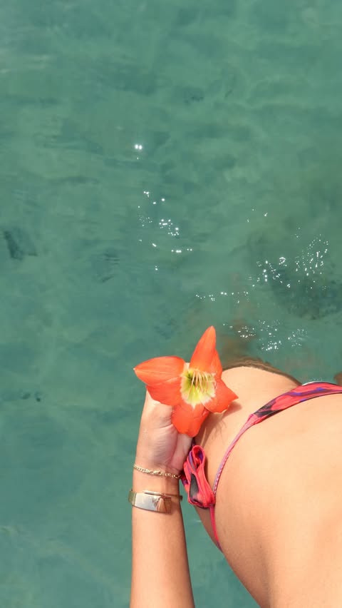 Instagram post by @sashabiqueoff for Bright Swimwear. Caption reads: [...] the Pinot noir from @brightswimwear....