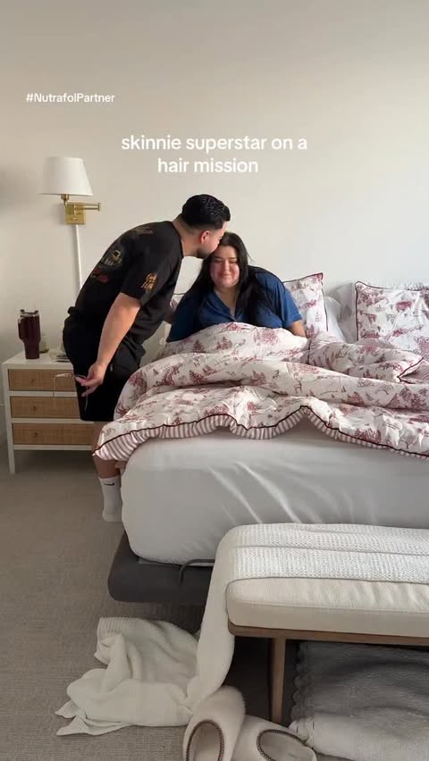 Instagram post by @all.things.jas for Nutrafol. Caption reads: [...] a gentler, inside out approach with....