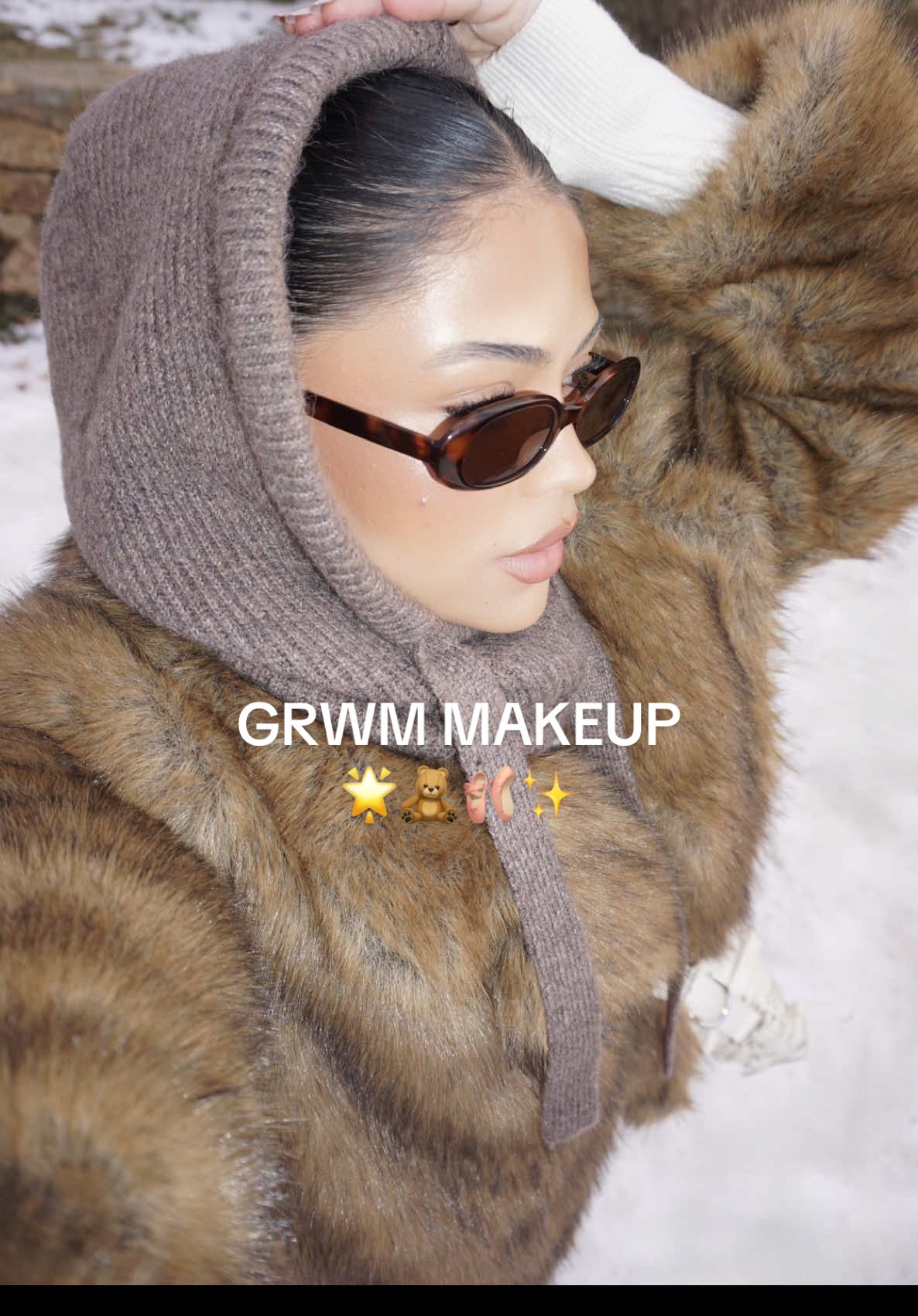 TikTok post by @biancacardozosilva for TIRTIR. Caption reads: #grwm  Maybelline Super Lock gel de sobrancelha ....