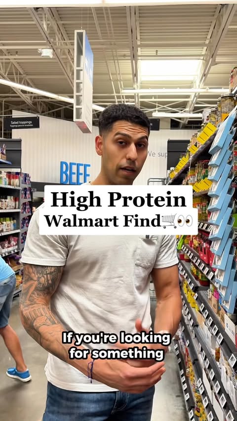 Instagram post by @trainermikeyy for Jack Link's. Caption reads: [...] Walmart run 👀 Would you try this? ⬇️....