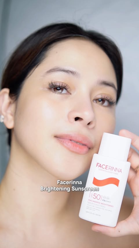 Instagram post by @its.andigurl for Facerinna. Caption reads: Sunscreen is a non-negotiable ☀️🤍 Facerinna....