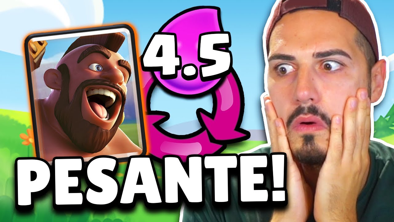 YouTube post by @Grax for Supercell. Caption reads: CRIMINALE... PROVO il DECK più LENTO con DOMATORE!....