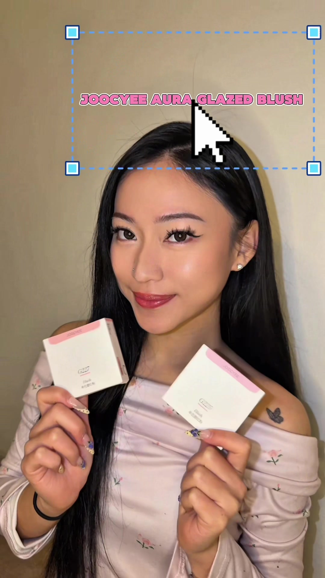 TikTok post by @pearl.lllll for JOOCYEE US. Caption reads: [...] to fall in love with these blushes💗....