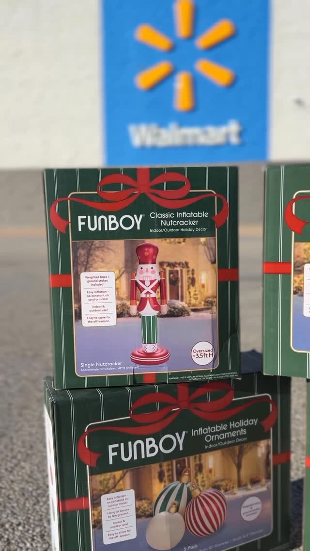 Instagram post by @ohheywalmart for FUNBOY. Caption reads: The easiest way to deck the halls? With @funboy....