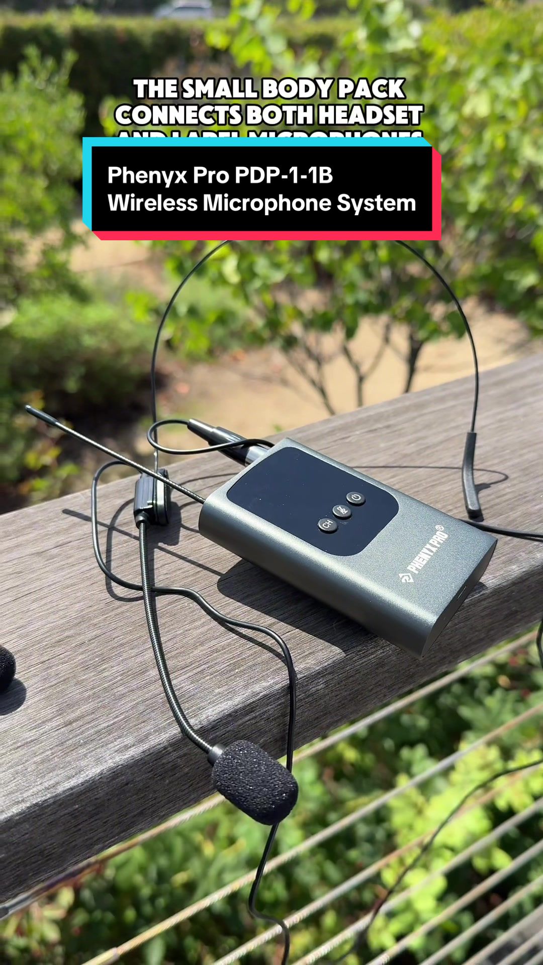 TikTok post by @trutech for Phenyx Pro. Caption reads: This is the @Phenyx Pro Audio PDP-1-1B Wireless....