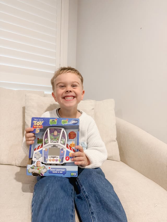 Instagram post by an influencer for VTech Electronics Australia. Caption reads: To infinity and beyond 🚀✨ Bringing the Toy Story....