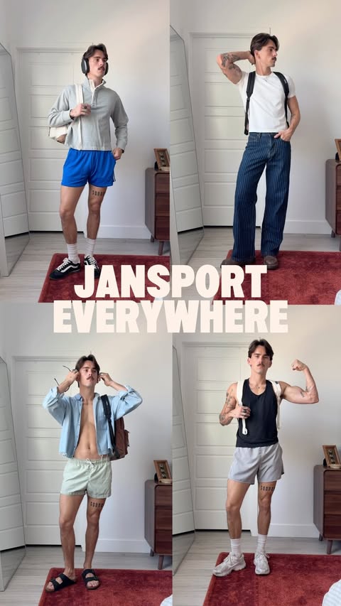Instagram post by @james.lantz for JanSport. Caption reads: I’ve got @jansport with me no matter where I go 😌....