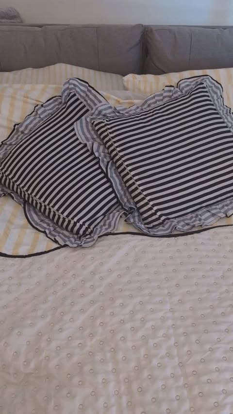 Instagram post by @nicolalemmon for Online Home Shop. Caption reads: Ad Keeping your bed cool and cosy....