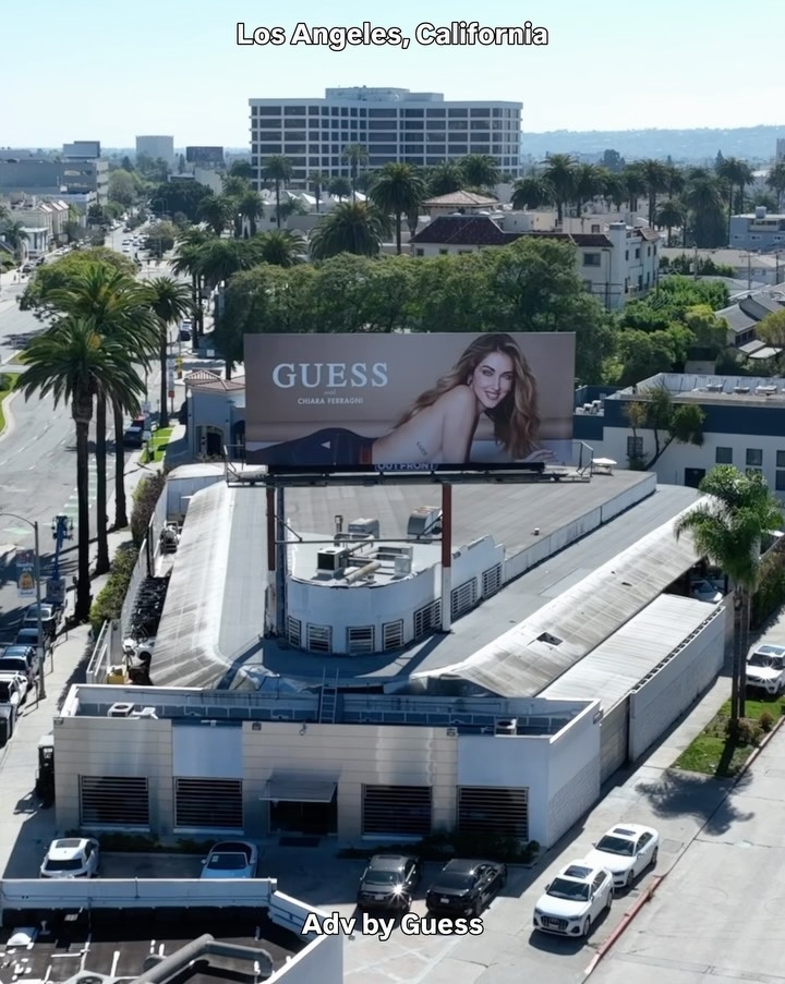 Instagram post by @chiaraferragni for GUESS. Caption reads: adv @guess | Guess you know how to make a woman....