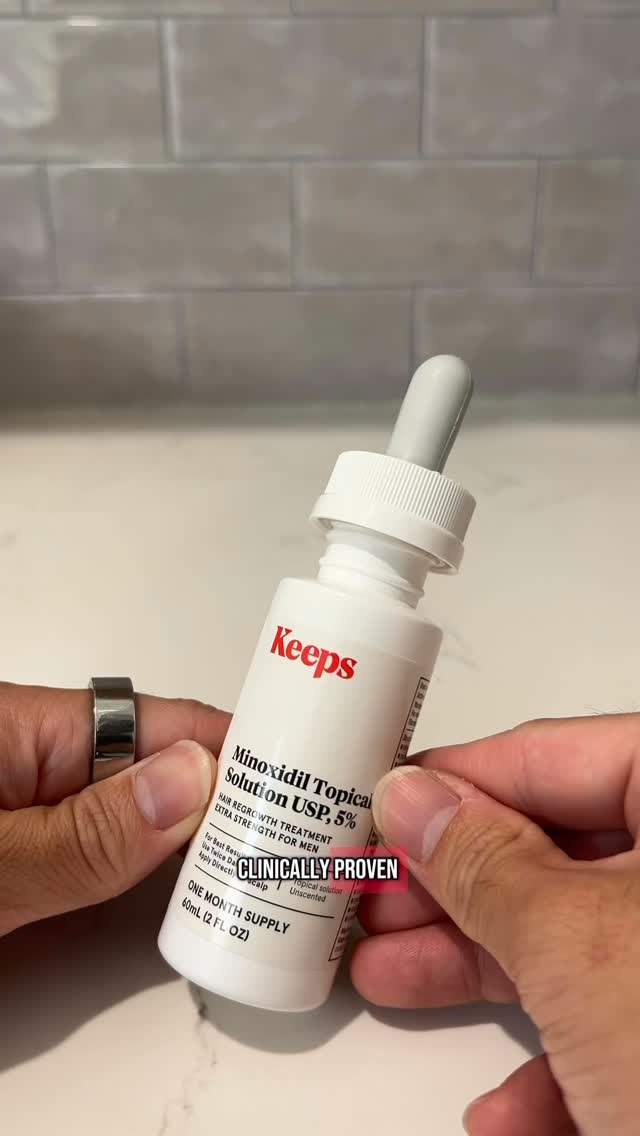 Instagram post by @arjayv.yt for Keeps. Caption reads: POV: You finally commit to saving your hairline 👀....