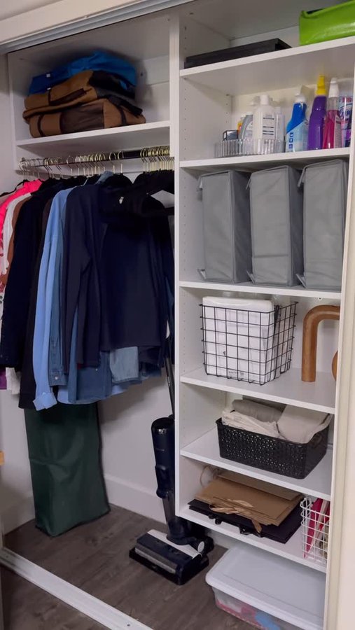 Instagram post by @jonathanandjennahome for Modular Closets. Caption reads: [...] can turn into a dream closet with....