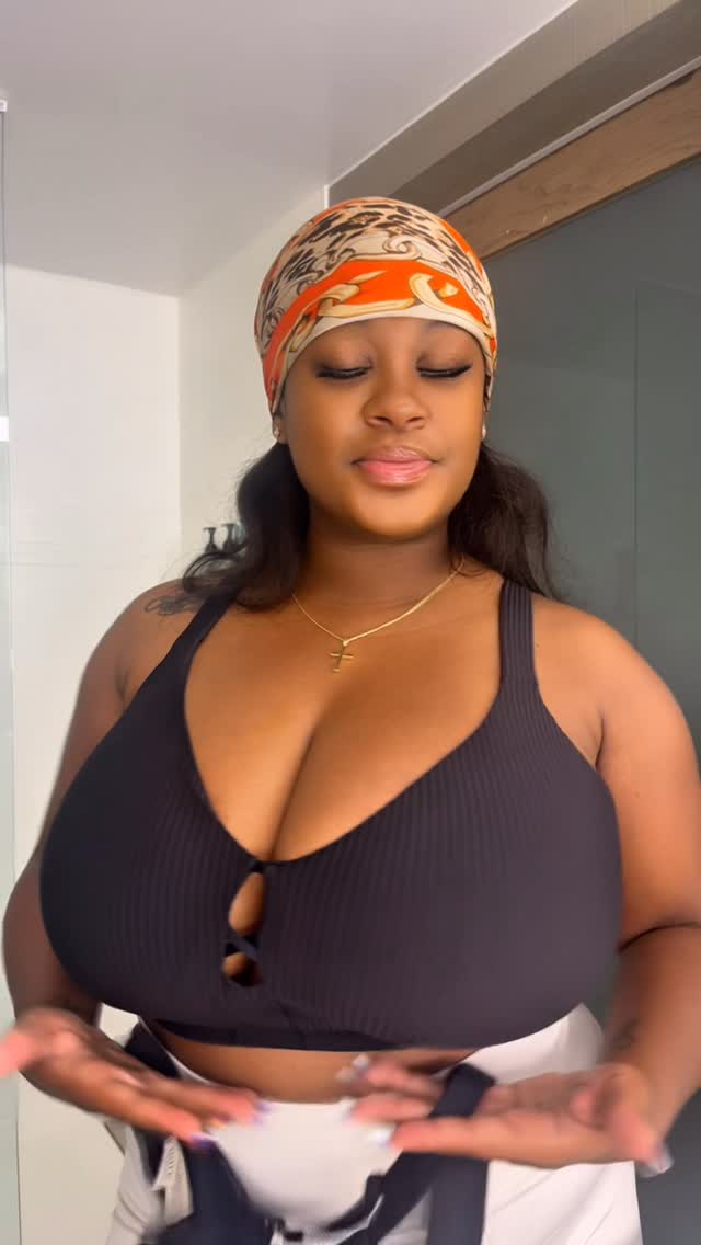 Instagram post by @iamcalii__ for Bare Necessities. Caption reads: As someone with a fuller chest + sensitive skin,....