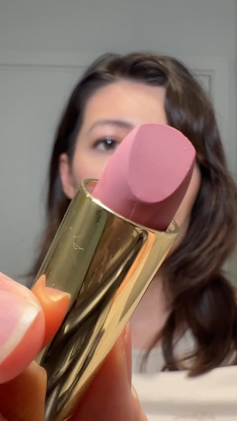 Instagram post by @misskincarejourney for MERIT. Caption reads: [...] 🥰 Using my fave lipstick combo from @merit....