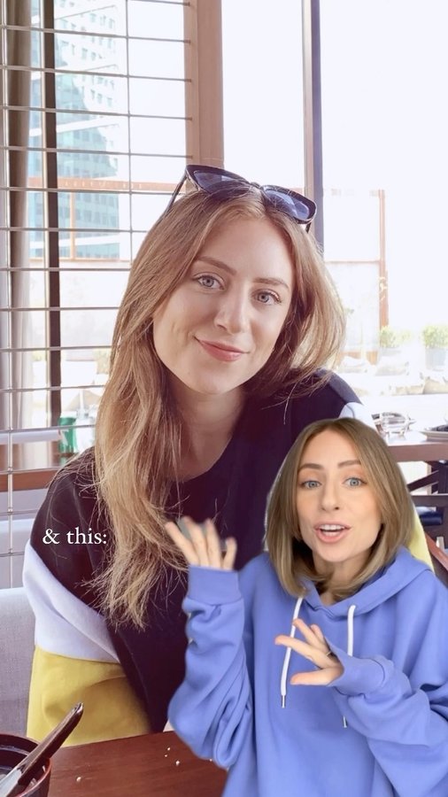 Instagram post by @lailamourad for Head & Shoulders Arabia. Caption reads: — we’ve come a long way🙌🏼 my two favorite hair....