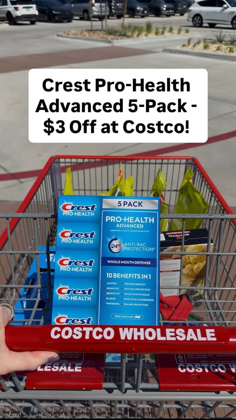 Instagram post by @costcohotfinds for Crest. Caption reads: #CrestPartner Add it to your list! @crest [...].